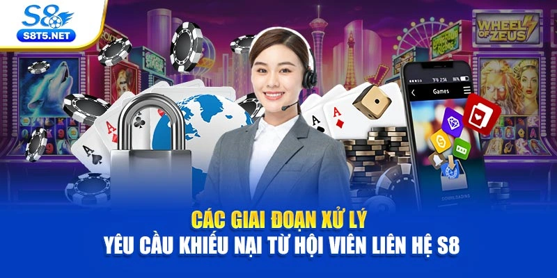 Các giai đoạn xử lý yêu cầu khiếu nại từ hội viên liên hệ S8