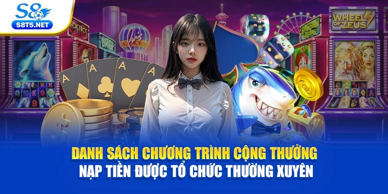Danh sách chương trình cộng thưởng nạp tiền được tổ chức thường xuyên