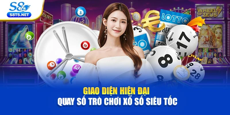 Giao diện hiện đại quay số trò chơi xổ số siêu tốc